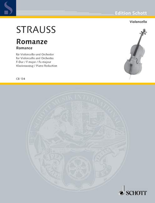 Strauss: Romance in F for Cello published by Schott