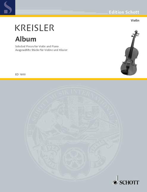 Kreisler: Violin Album published by Schott