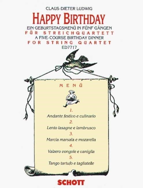 Forwoods Scorestore Ludwig Happy Birthday For String Quartet Published By Schott