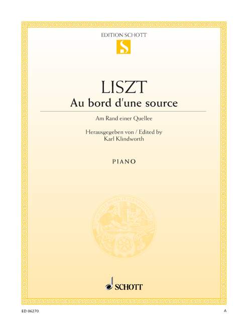 Liszt: Au bord d'une source for Piano published by Schott