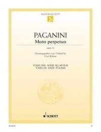 Paganini: Moto Perpetuo Opus 11 for Violin published by Schott