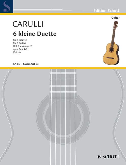Carulli: 6 little Duets Opus 34/2 for Guitar published by Schott