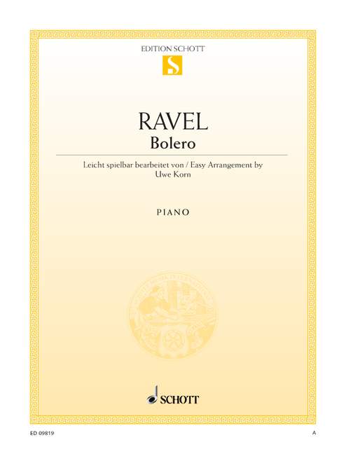 Ravel: Bolero for Easy Piano published by Schott
