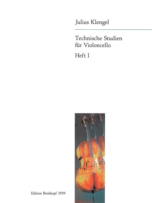Klengel: Technische Studien 1(Technical Studies Book 1) for Cello published by Breitkopf