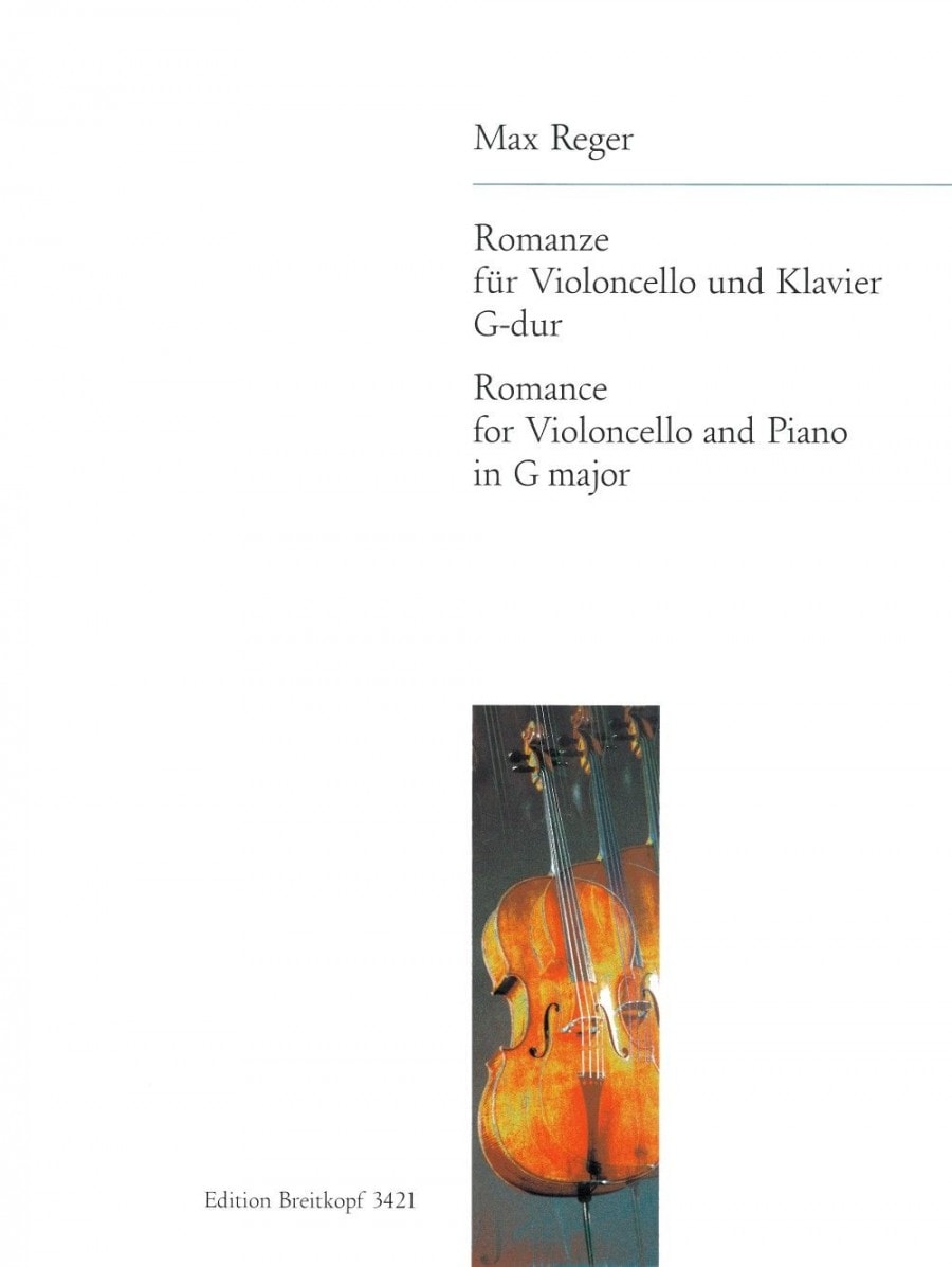 Reger: Romance in G Major for Cello published by Breitkopf
