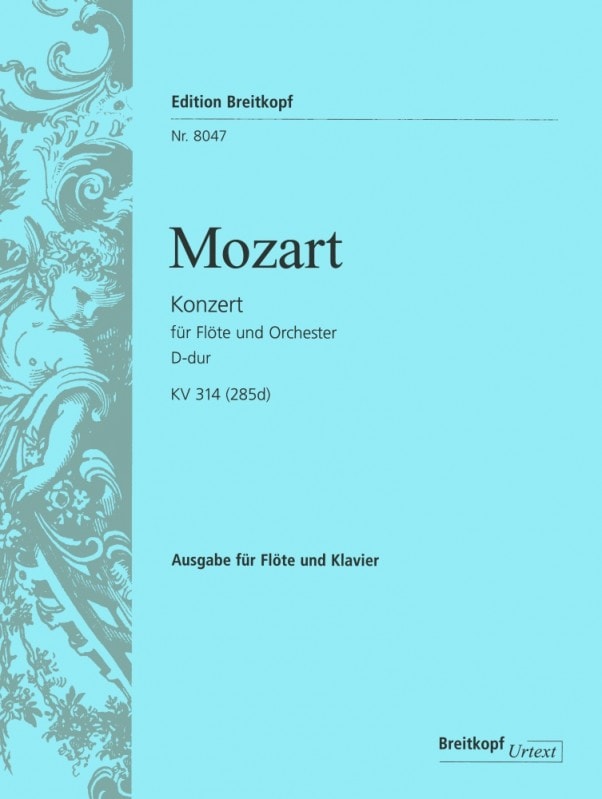 Mozart: Concerto in D K314 for Flute published by Breitkopf