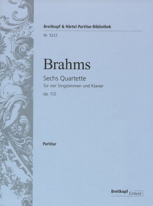Brahms: 6 Quartets Opus 112 published by Breitkopf
