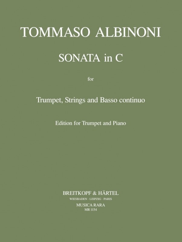 Albinoni: Sonata No 1 in C for Trumpet published by Breitkopf