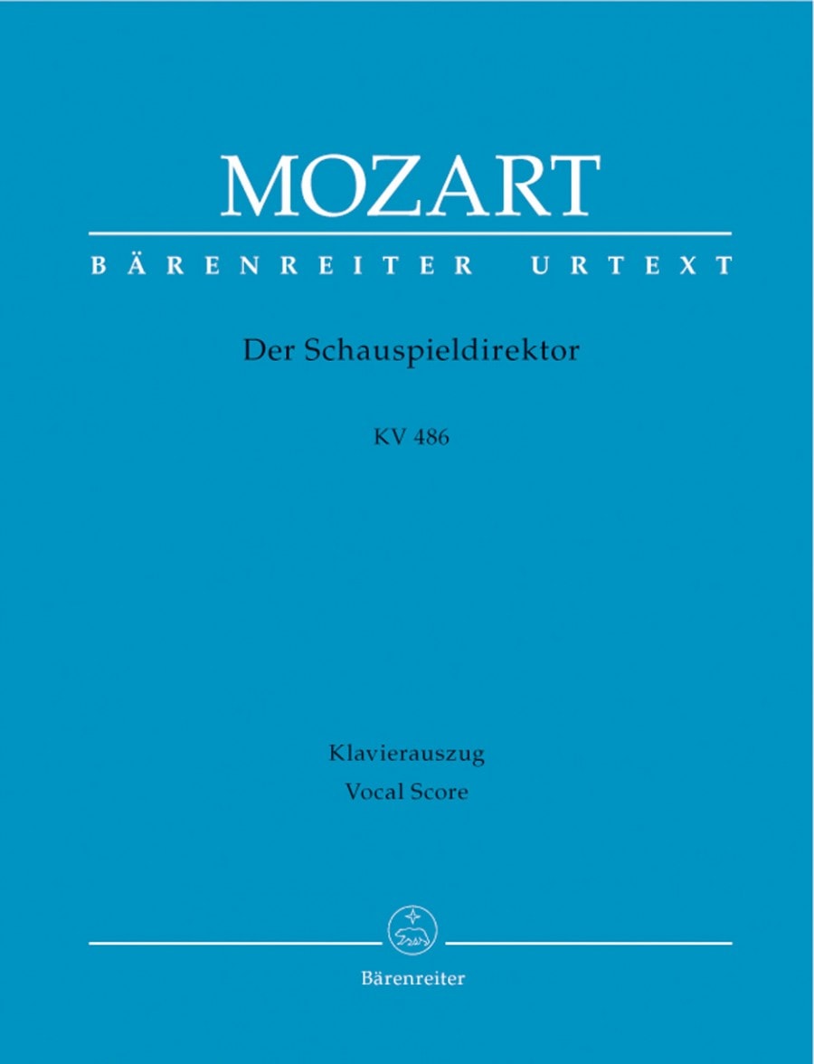 Mozart: Der Schauspieldirektor (K486) published by Barenreiter Urtext - Vocal Score