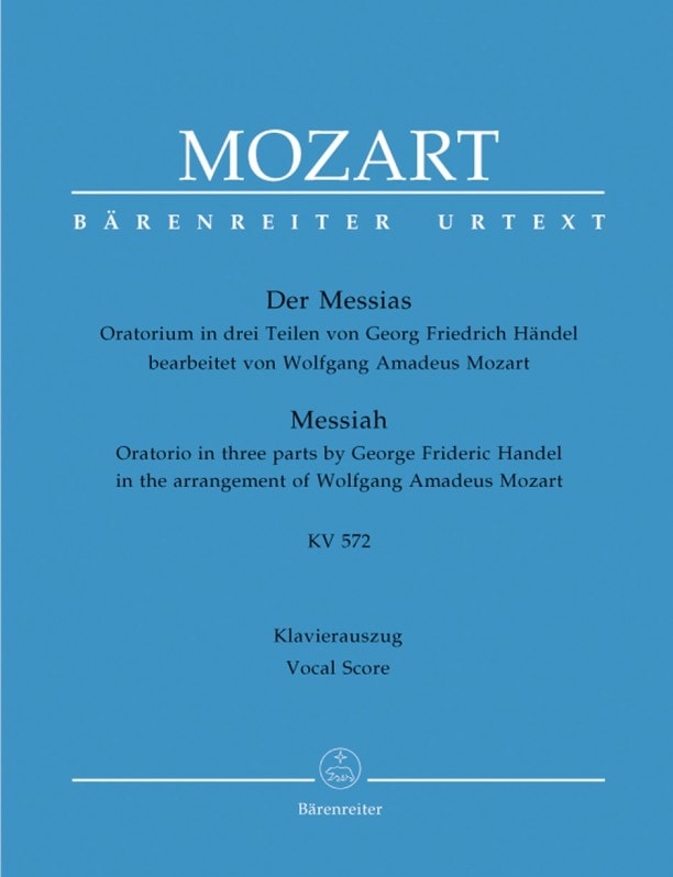 Handel (arr. Mozart): Messiah published by Barenreiter - Vocal Score