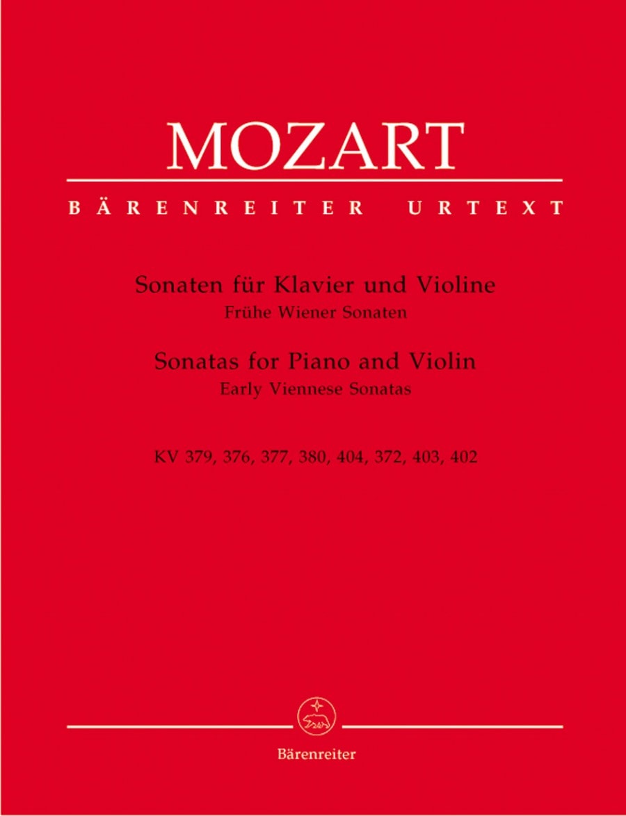Mozart: Early Viennese Sonatas for Violin published by Barenreter