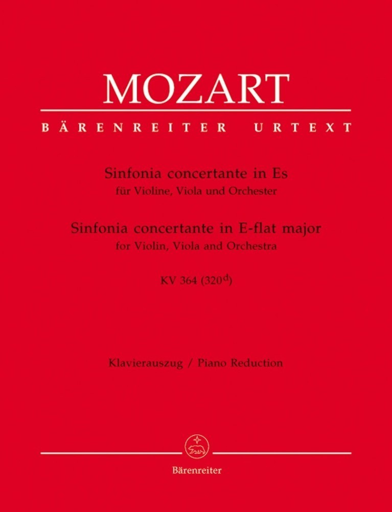 Forwoods ScoreStore Mozart Sinfonia Concertante in Eb K.364 for