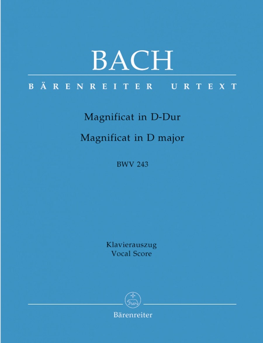 Bach: Magnificat in D (BWV 243) published by Barenreiter Urtext - Vocal Score