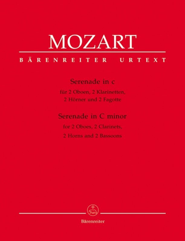 Mozart: Serenade No.12 in C minor K388 published by Barenreiter