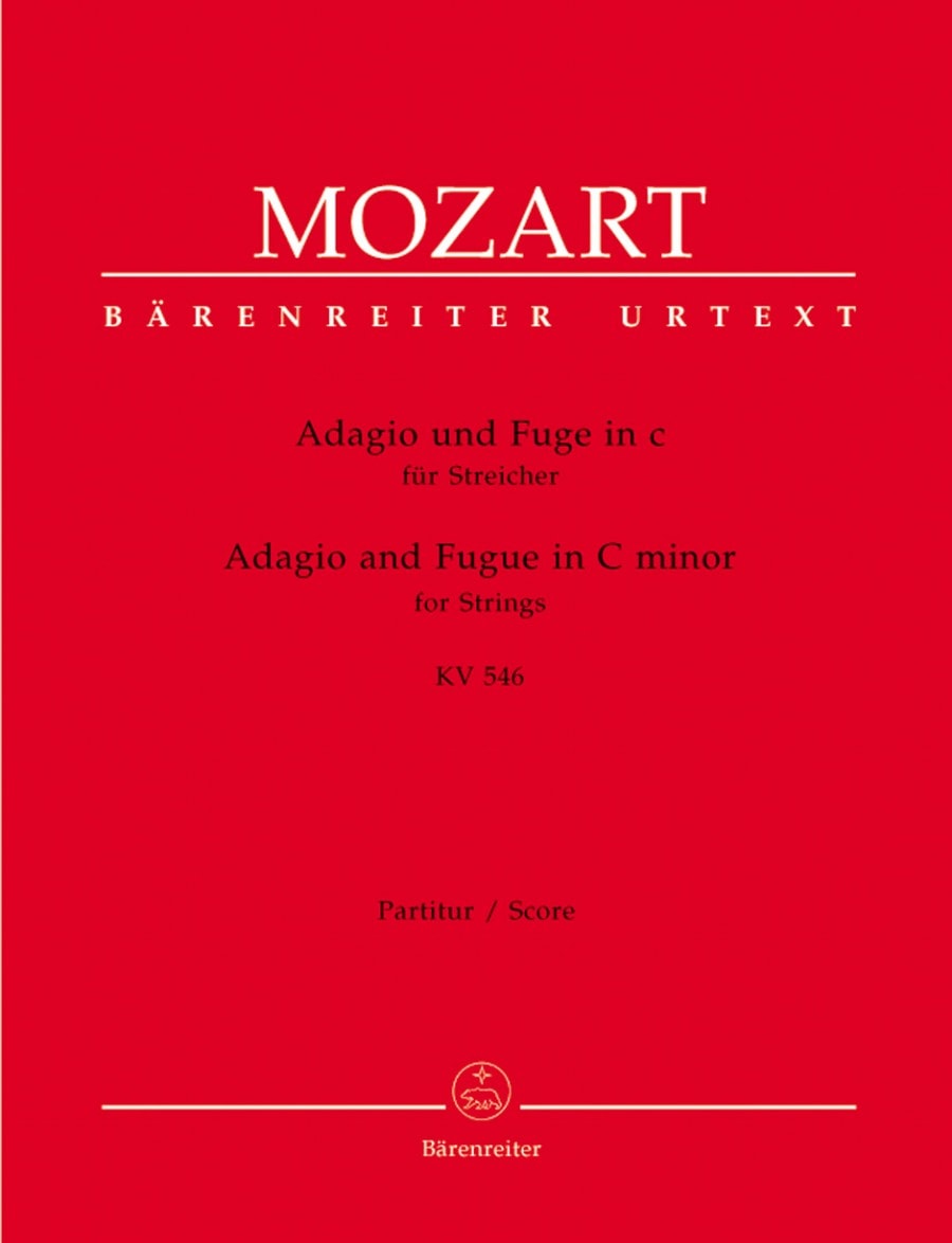 Mozart: Adagio and Fugue in C minor (K.546) for String Quintet published by Barenreiter
