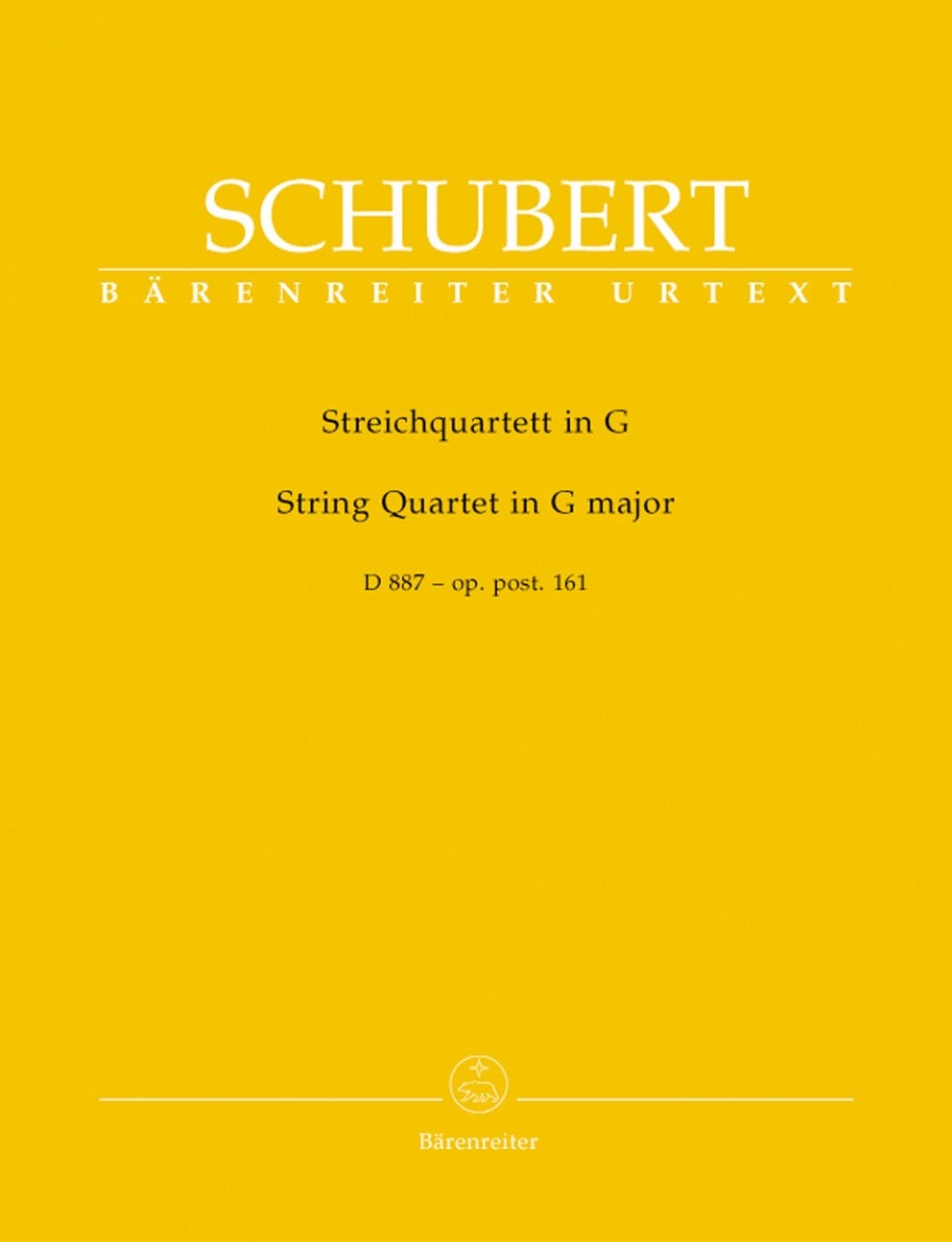 Schubert: String Quartet in G (D887) published by Barenreiter