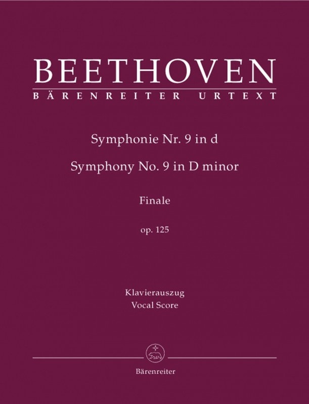 Beethoven: Ode To Joy from 9th Symphony published by Barenreiter - Vocal Score