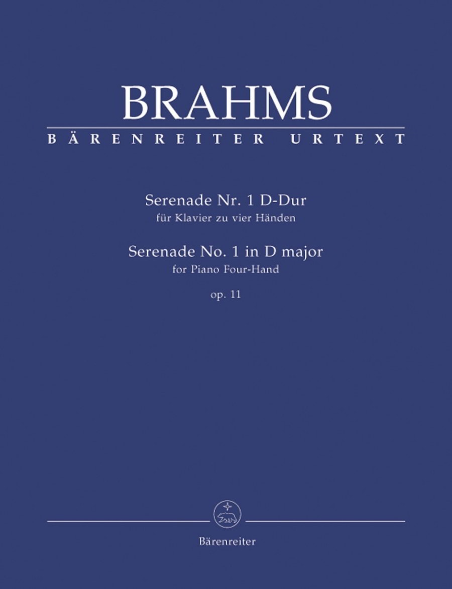 Brahms: Serenade No.1 in D Opus 11 for Piano Duet published by Barenreiter