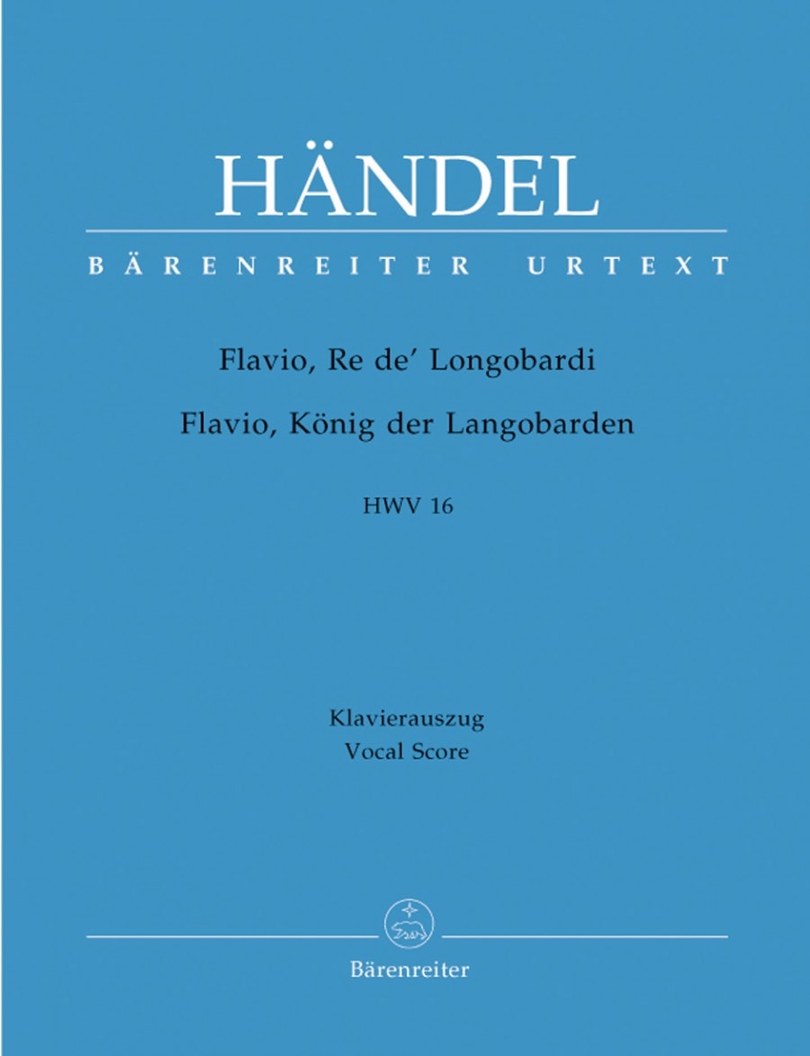 Handel: Flavio (HWV 16) published by Barenreiter Urtext - Vocal Score