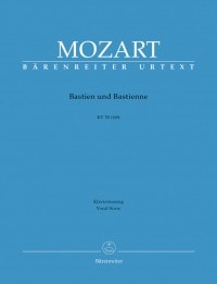 Mozart: Bastien und Bastienne (complete opera) (K50) (K46b) published by Barenreiter Urtext - Vocal Score