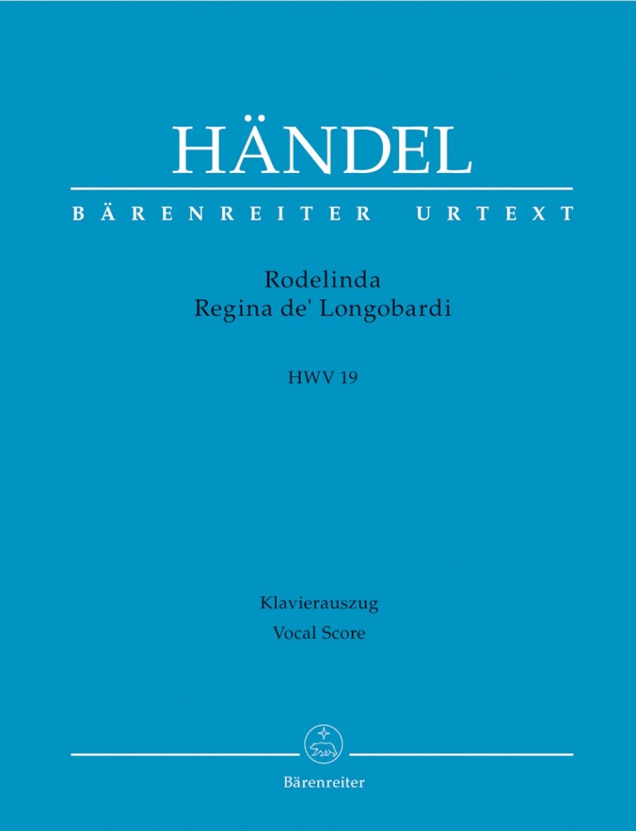 Handel: Rodelinda, Regina de' Longobardi (HWV 19) published by Barenreiter Urtext - Vocal Score