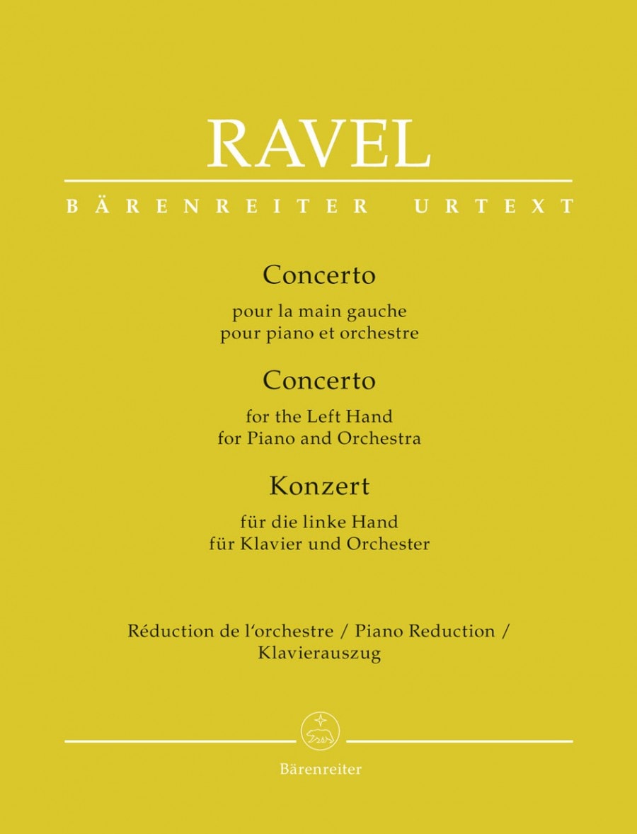 Ravel: Concerto for the Left Hand for 2 Pianos published by Barenreiter