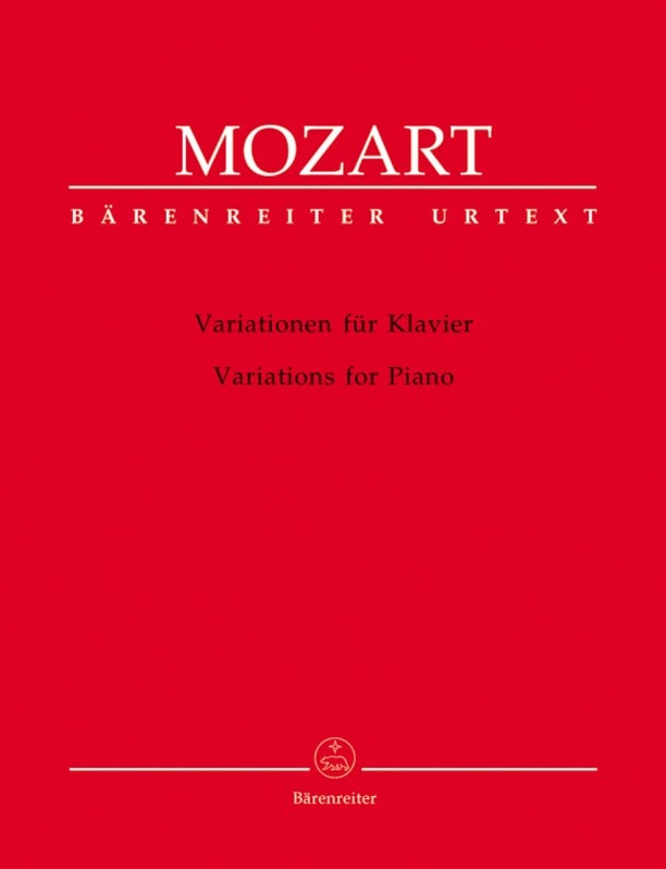 Mozart: Variations for Piano published by Barenreiter