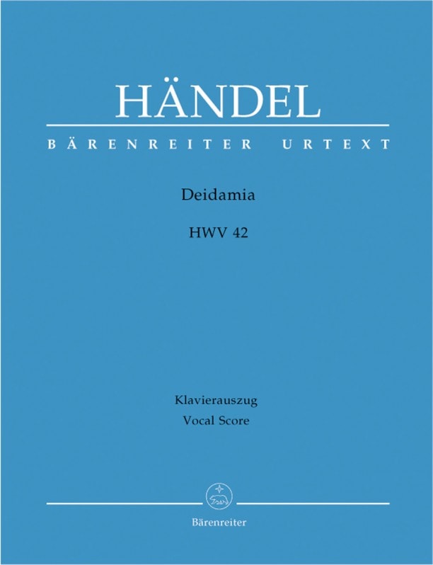 Handel: Deidamia (HWV 42) published by Barenreiter Urtext - Vocal Score