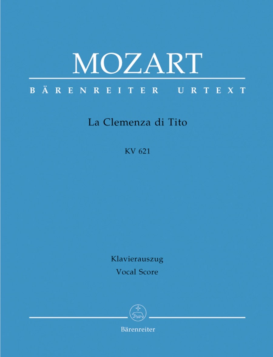Mozart: La clemenza di Tito (K621) published by Barenreiter Urtext - Vocal Score