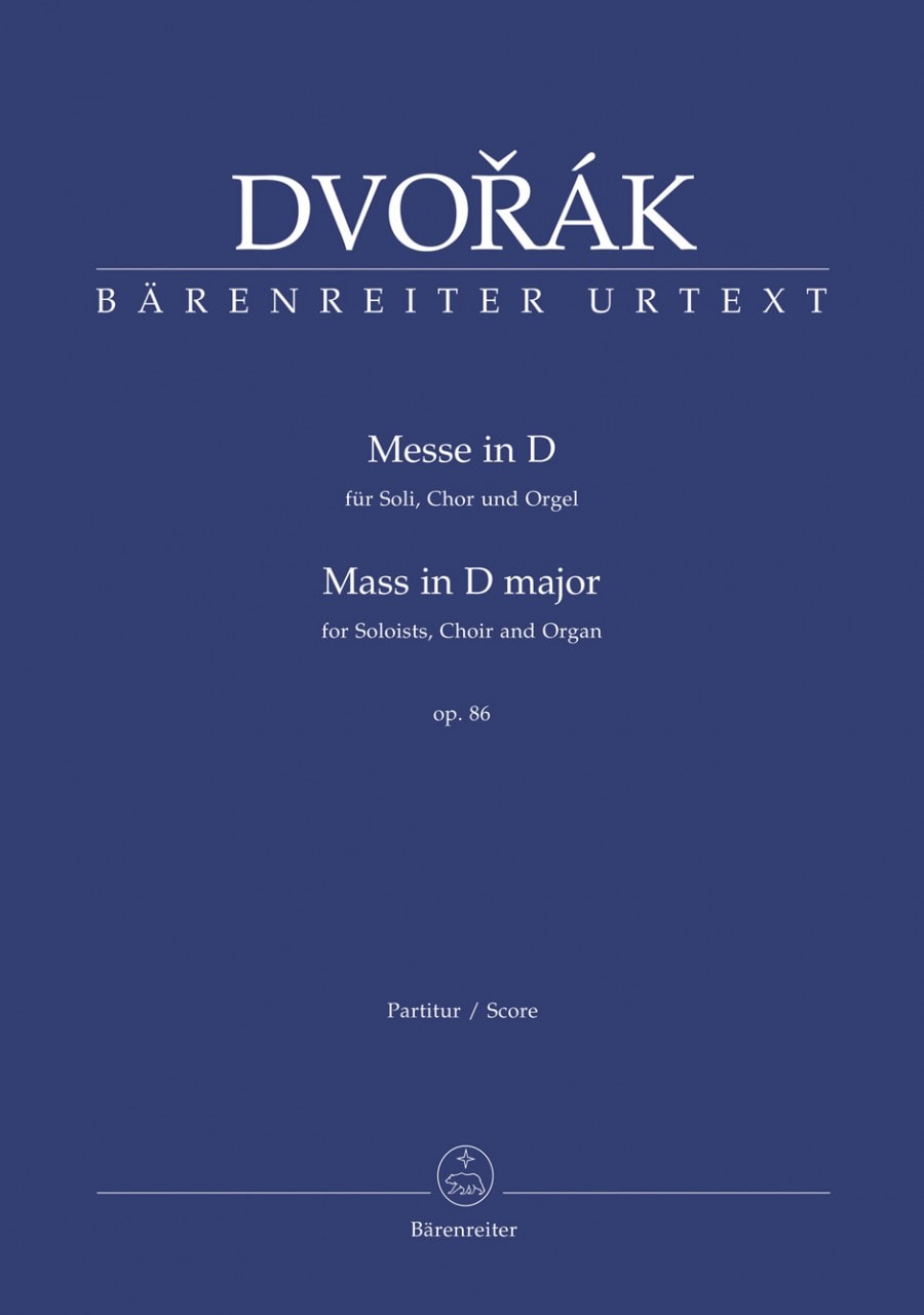 Dvorak: Mass in D major Op86 (Series: Choir & Organ) published by Barenreiter Urtext - Vocal Score