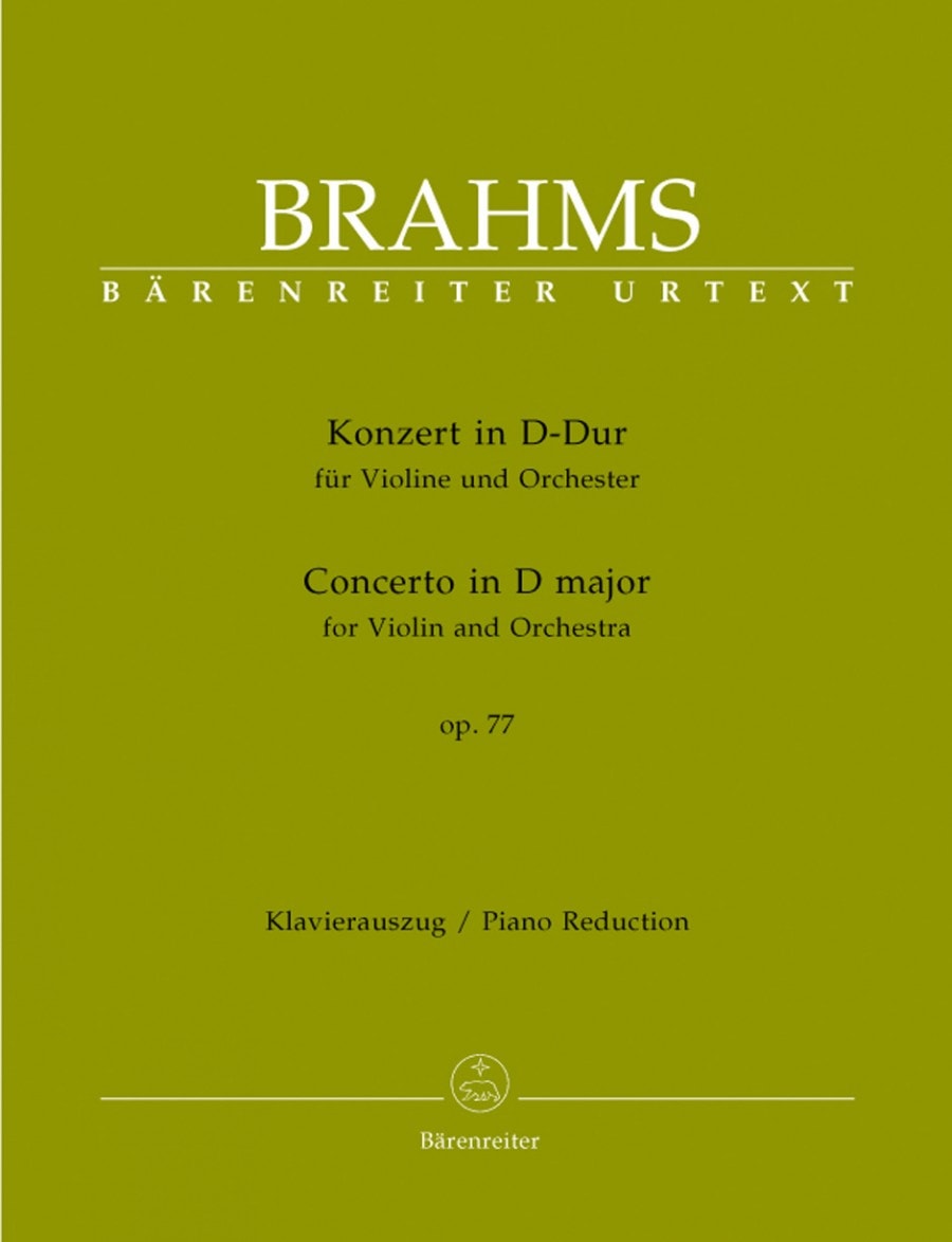 Brahms: Concerto D major Opus 77 for Violin published by Barenreiter