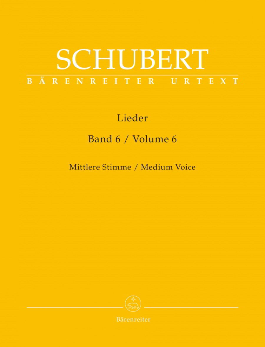 Schubert: Lieder Volume 6 for Medium Voice published by Barenreiter