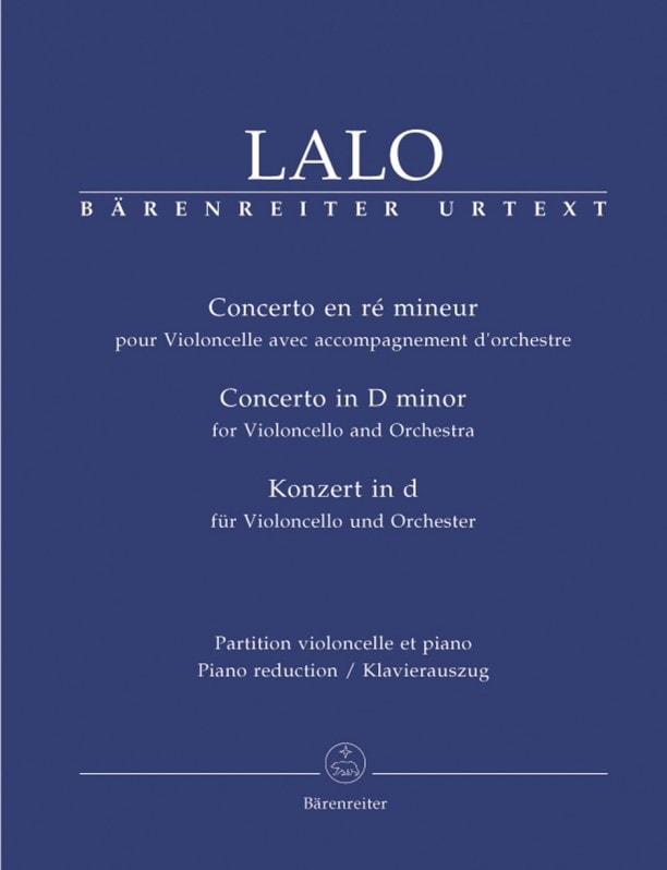 Lalo: Concerto in D Minor for Cello published by Barenreiter