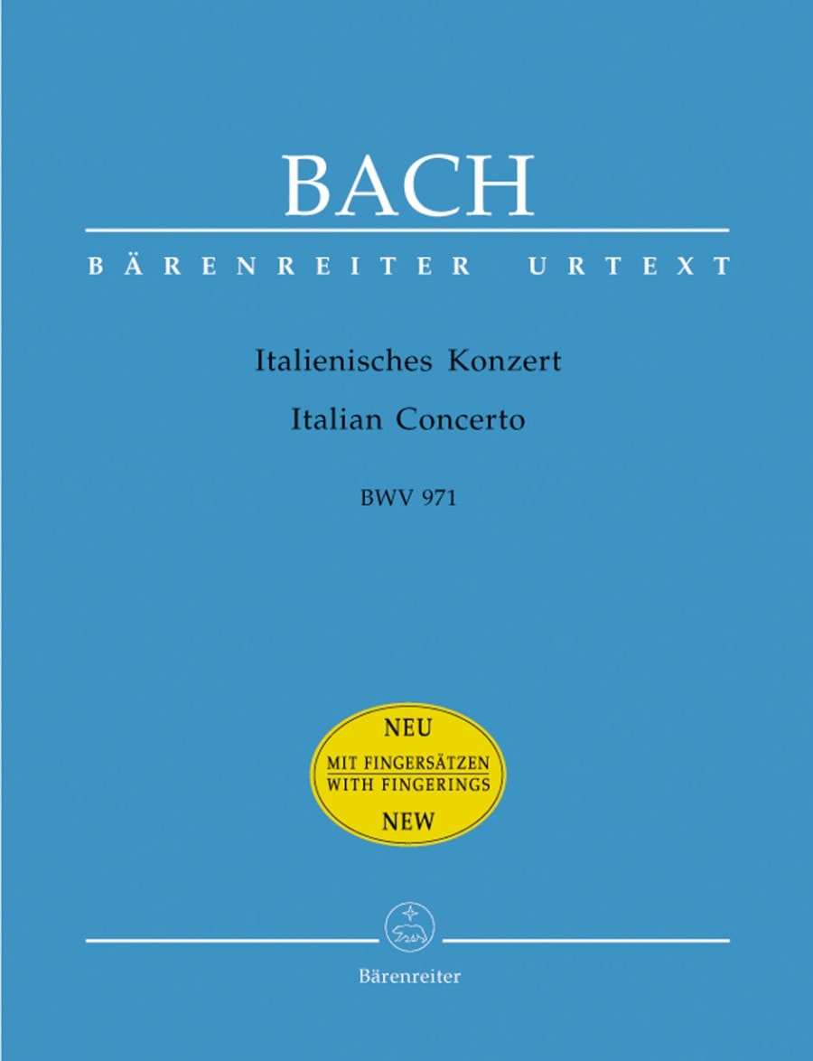 Bach: Italian Concerto (BWV 971) for Piano published by Barenreiter