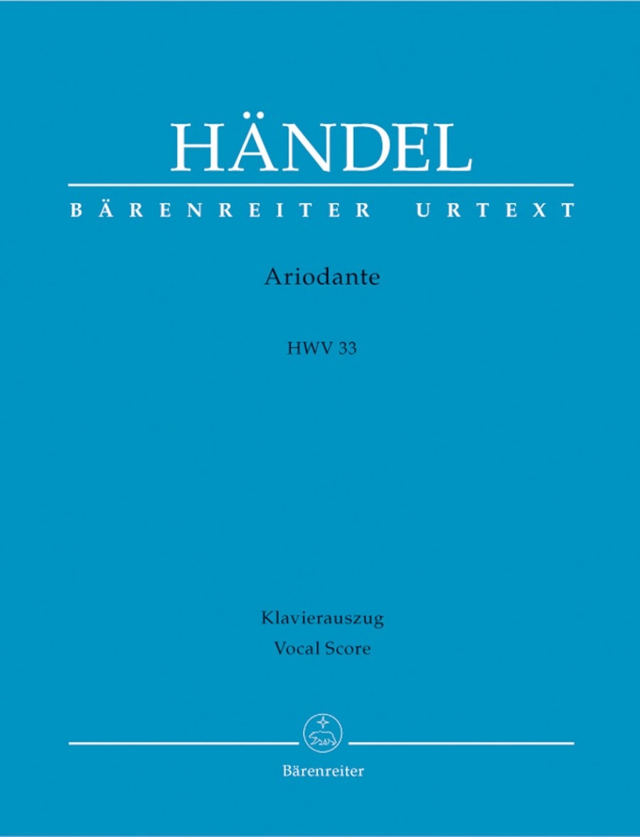Handel: Ariodante (HWV 33) published by Barenreiter Urtext - Vocal Score