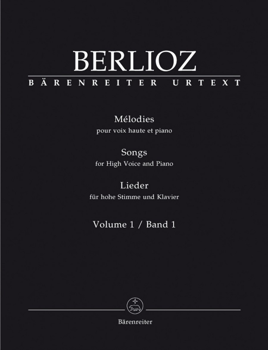 Berlioz: Songs for High Voice and Piano Volume 1 published by Barenreiter