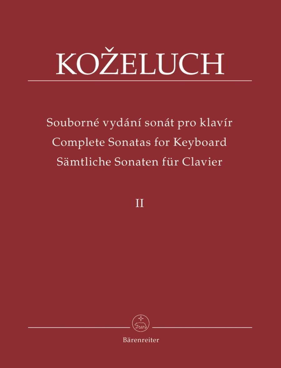 Kozeluch: Complete Sonatas for Keyboard Solo Volume II published by Barenreiter