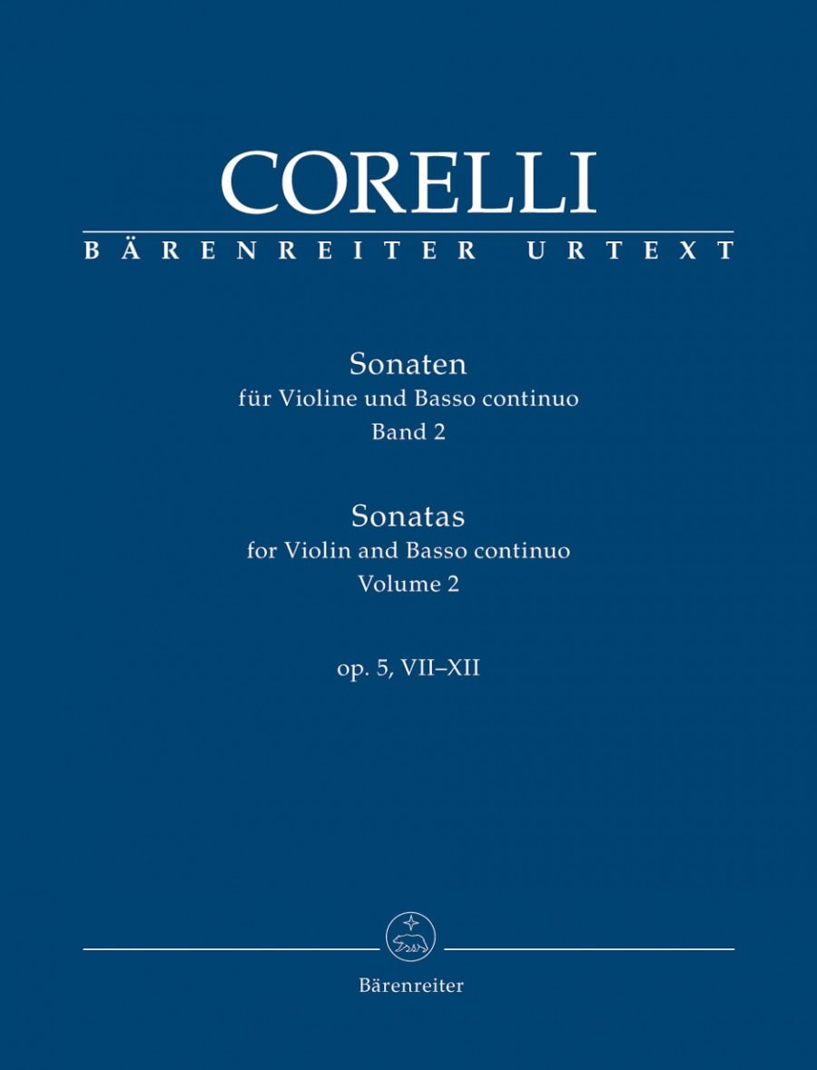 Corelli: Sonatas Opus 5 Volume 2 for Violin published by Barenreiter