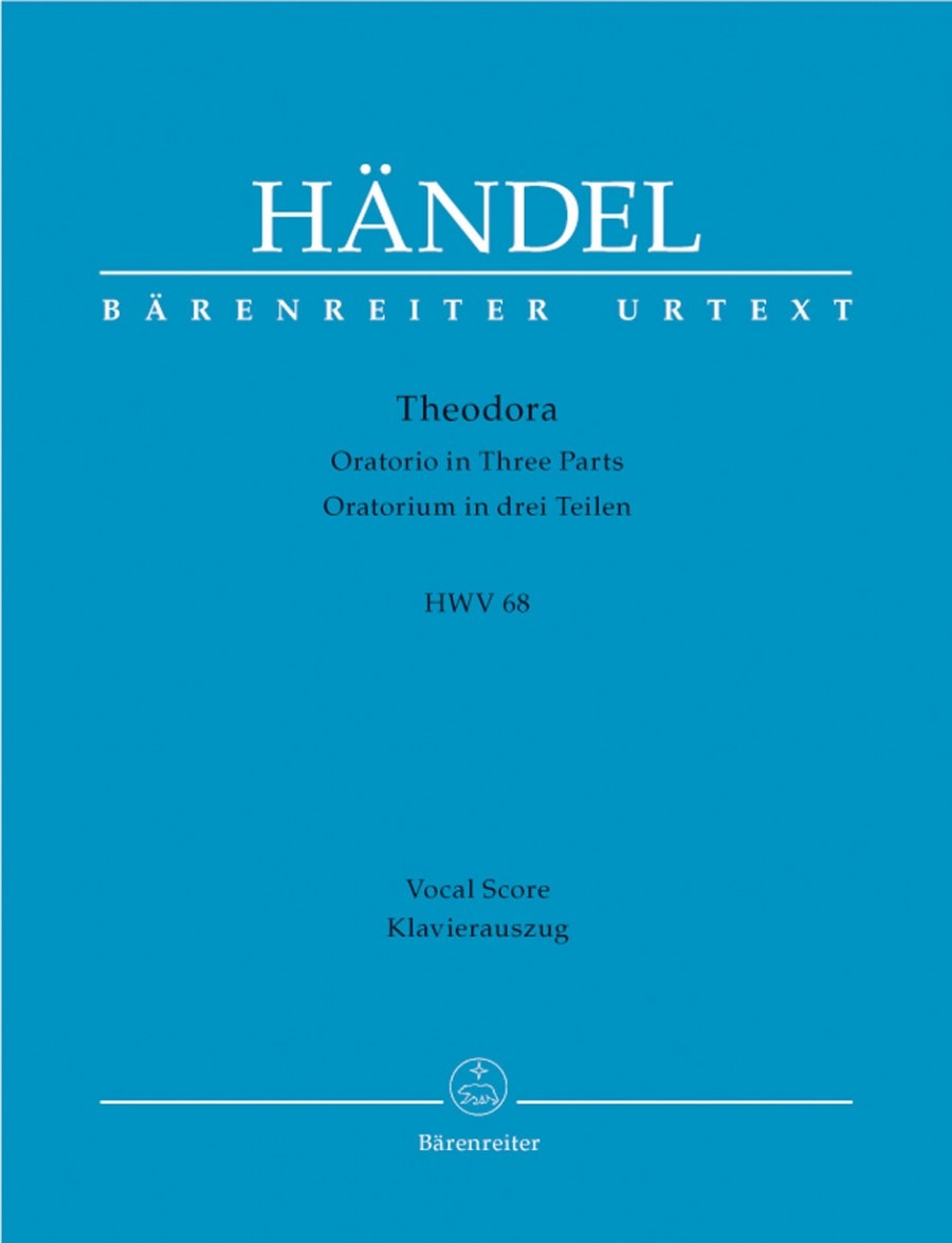 Handel: Theodora (HWV 68) published by Barenreiter Urtext - Vocal Score