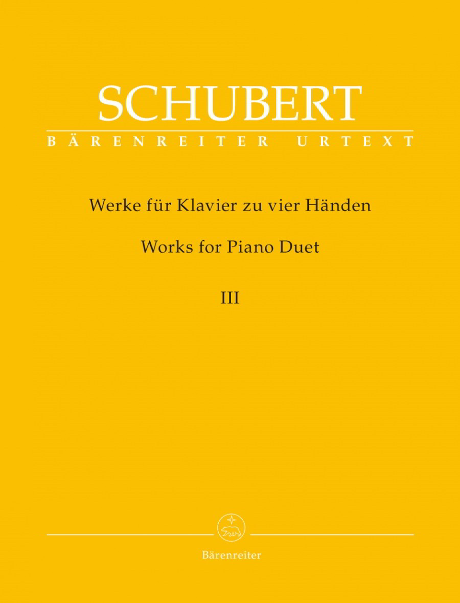Schubert: Works for Piano Duet Volume 3 published by Barenreiter