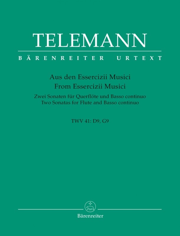 Telemann: 2 Sonatas (TWV 41:D9) for Flute published by Barenreiter