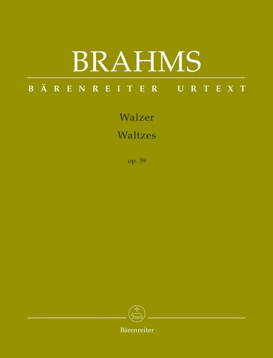 Brahms: Waltzes Opus 39 for Piano published by Barenreiter