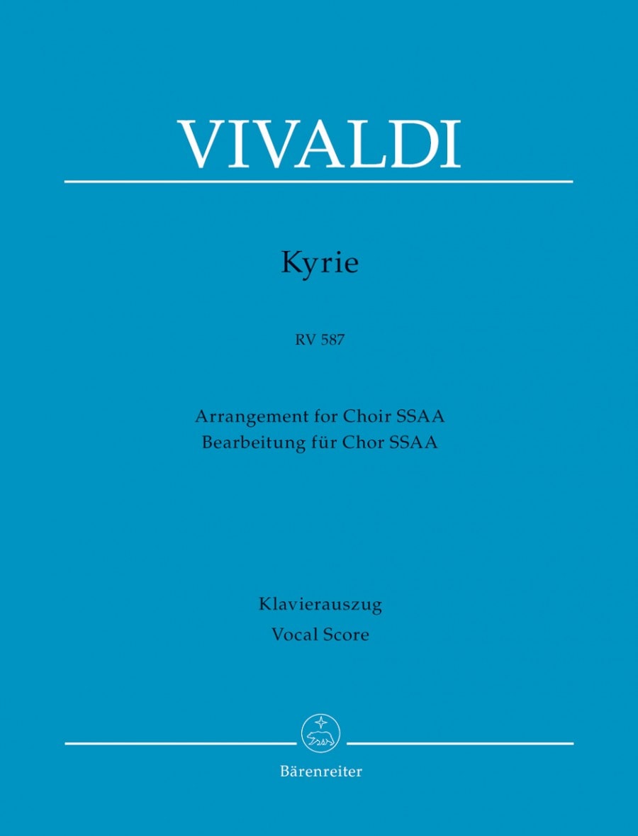 Vivaldi: Kyrie in G minor (RV 587) SSAA published by Barenreiter - Vocal Score