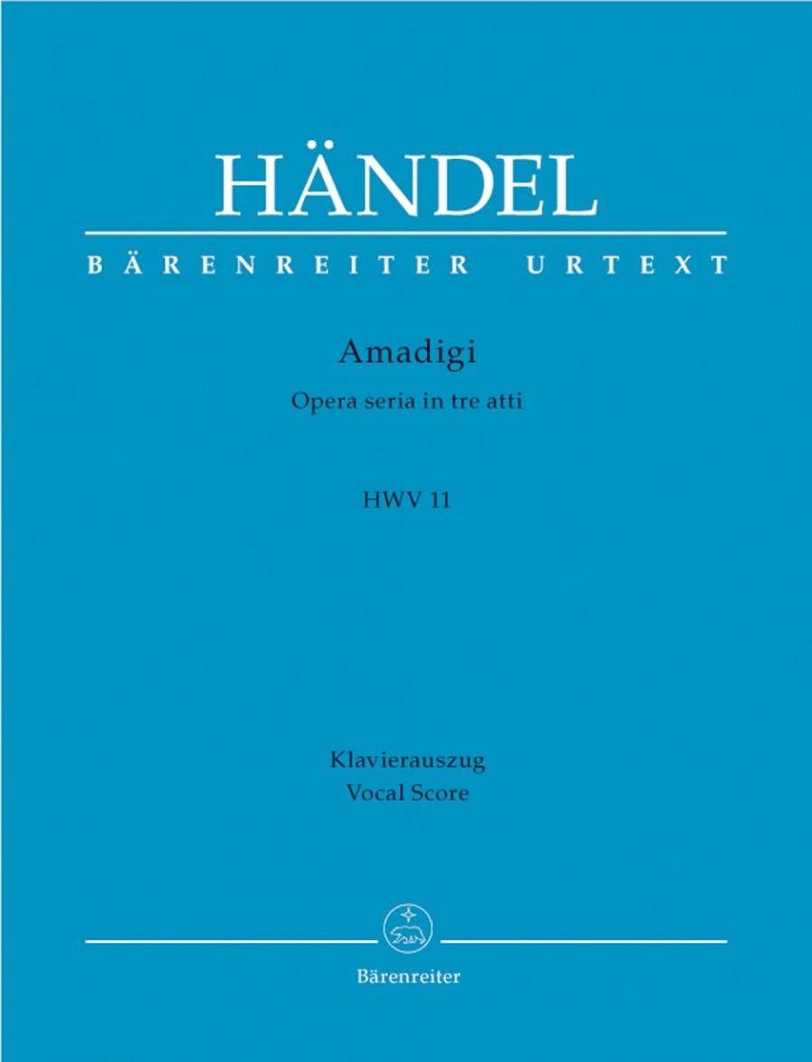 Handel: Amadigi (HWV 11) published by Barenreiter Urtext - Vocal Score