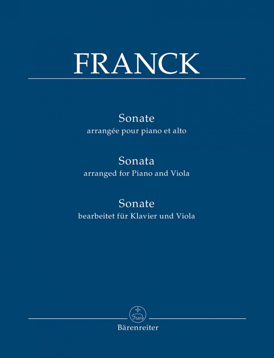 Franck: Sonata for Viola published by Barenreiter