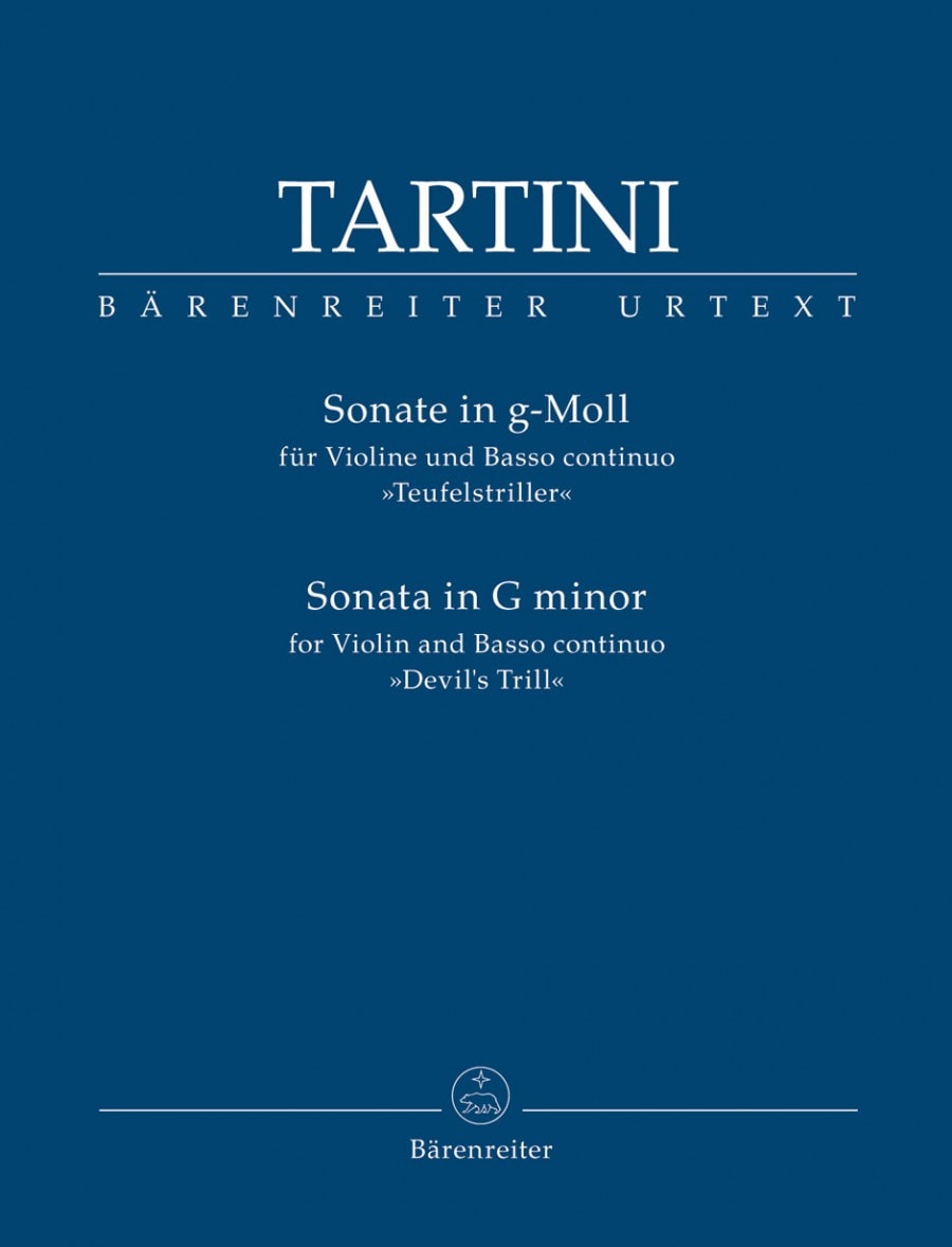 Tartini: Sonata for Violin and Basso continuo in G minor ''Devil's Trill'' published by Barenreiter