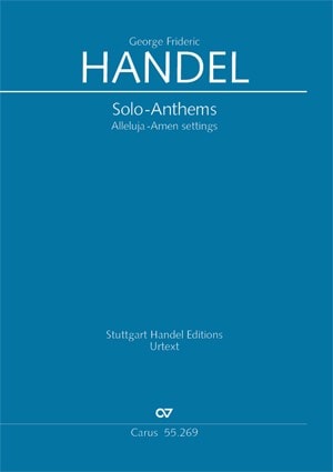 Handel: Solo Anthems - Alleluja Amen Settings published by Carus Verlag