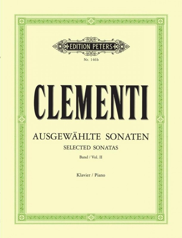 Clementi: 24 Sonatas Volume 2 for Piano published by Peters