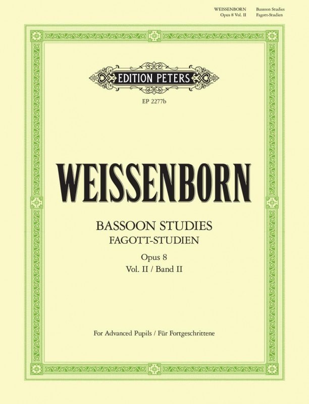 Forwoods ScoreStore Weissenborn Studies Opus 8 Volume 2 for Bassoon