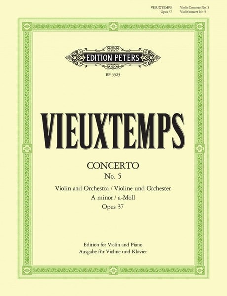 Vieuxtemps: Concerto No.5 in A minor Opus 37 for Violin published by Peters Edition
